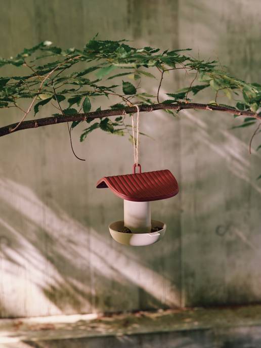 cosy feeder silo 18cm tuscan red